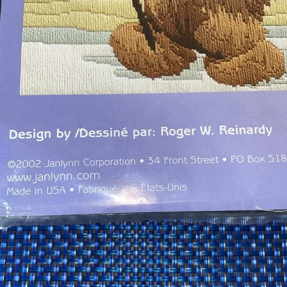 値下げbearlythere, inc made in U.S.A ANNIE Vintage sealed Janlynn Longstitch Patriotic Bear kit